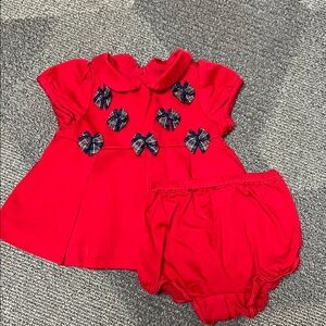 Janie & Jack Baby Red Dress Set